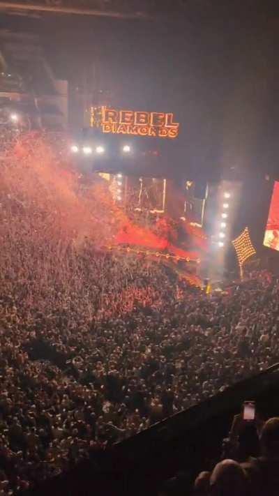 The Killers showed the final whistle at their O2 gig then followed it up with Mr Brightside