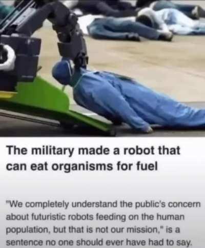 No one should ever need to say that