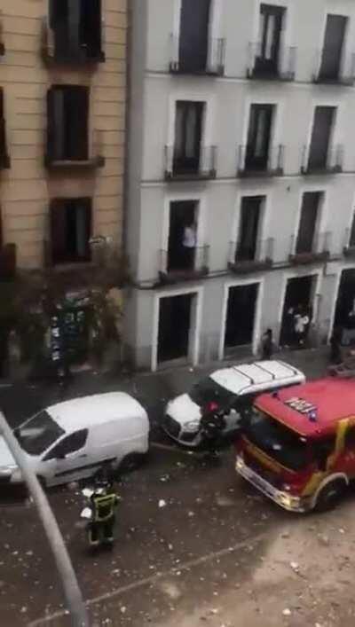 Explosion in Calle Toledo in Madrid