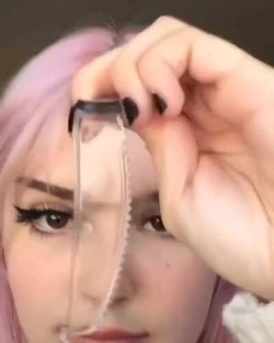 "Sunglasses" made out of plastic knives