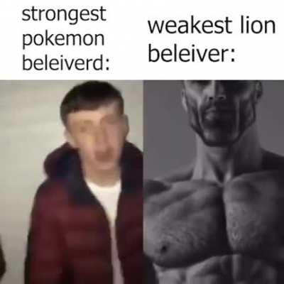 Based Lion Believed vs Pokémon beleaive