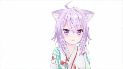 Okayu showed off her yukata today, in the most Okayu way possible.