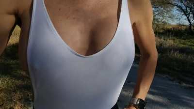 Dared my wi[f]e to walk the local running trail . . . . . . 