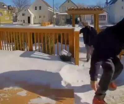 The neighbors across the street. Literally. Across the fucking street