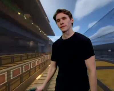 Pewds showing off his automatic sorting system.