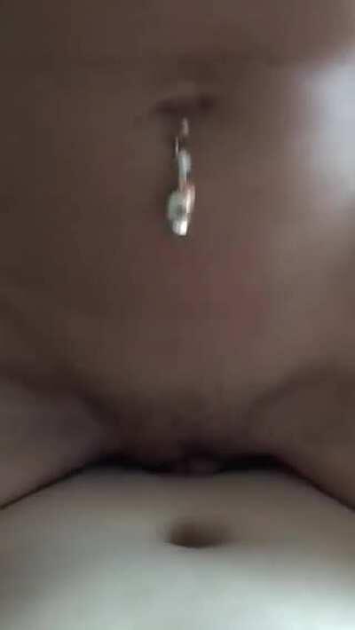 Let me slide my pussy lips back and forth on your cock 😈