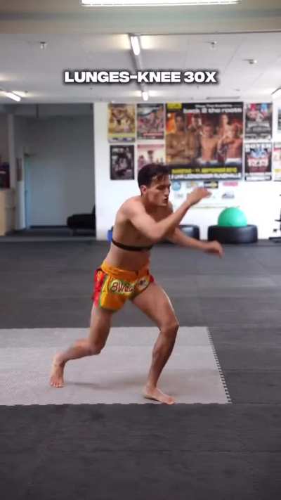 SAVE this workout to train Muay Thai at home 🥊😎