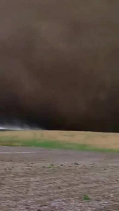 Tornado touches down next to guys fishing