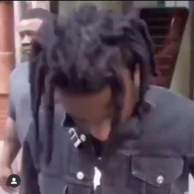 he doesn't speak the whole time