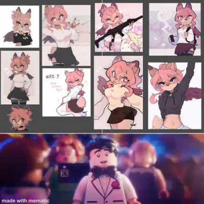 Me when fictional woman 