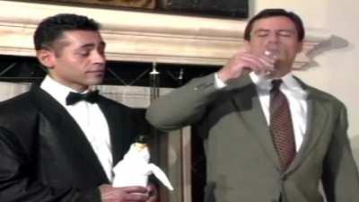 Bajs celebrating Hasan Ban