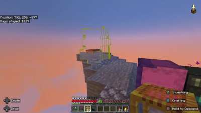 Encountered an inter-dimensional being whilst AFK-ing my creeper farm