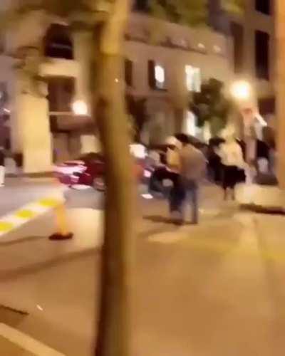 Let’s kick this random guy on his bike