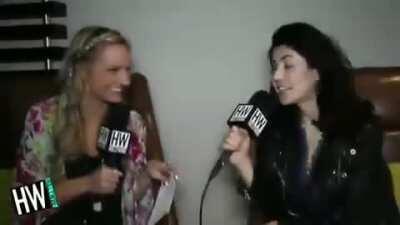 Thinking about that time when Marina thought that the random alarm was part of a Britney Spears surprise appearance and tried to play it off shortly after realizing it wasn't related at all