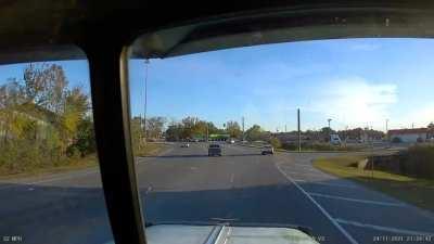 Bought my dad a dashcam for his birthday, he finally got to use it