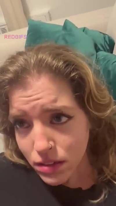 I think she's completely addicted to cum