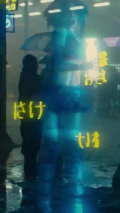 Ana de Armas behind the scenes of Blade Runner 2049