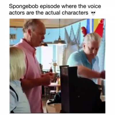 Spongebob episode where the characters are the voice actors themselves