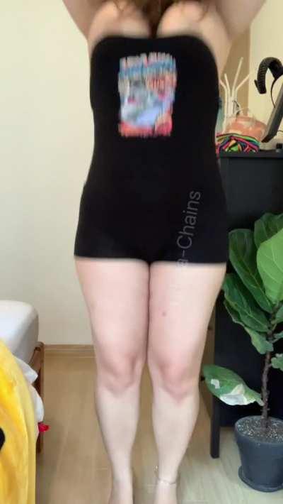 Good thing I tried this at home, my tits could just pop out while outside!