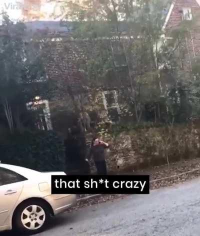 ‘You look suspicious’: White woman confronts Black UPS delivery man.