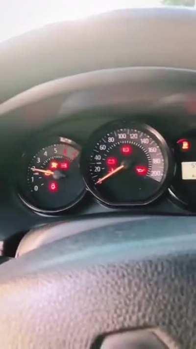 Then the car slowly floated away