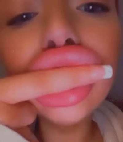 Fat, freshly filled lips 💋 find me on manyvids PLASTICPOUT 