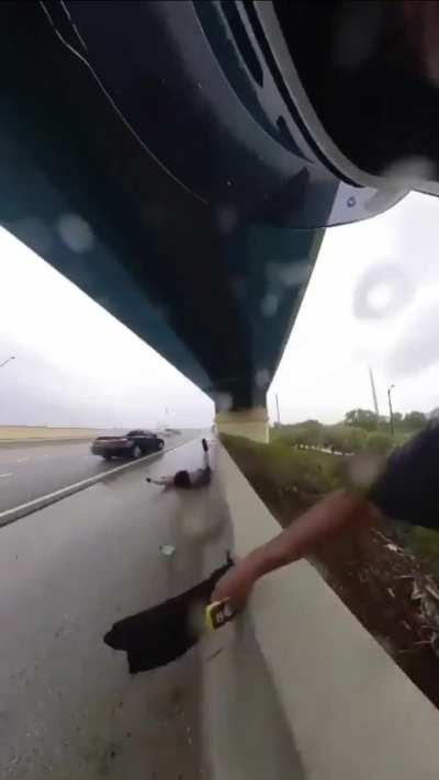 Woman Smacked By Runaway Tire