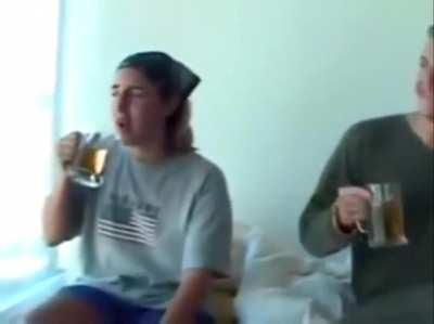 having some drinks in NYC about 20 years ago