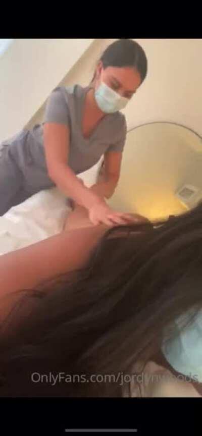 Jordyn Woods OF massage