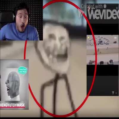 funny face latex mask