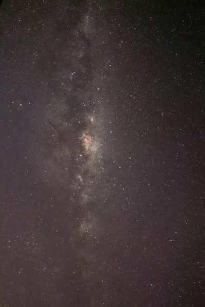Milky Way and a glimpse of the Starlink satellites crossing Chilean skies. April 30th, 2022