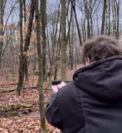 They’re in the woods