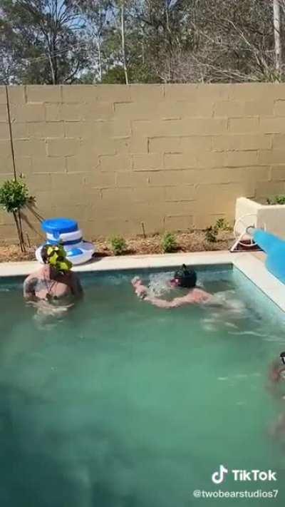 The water makes it worse