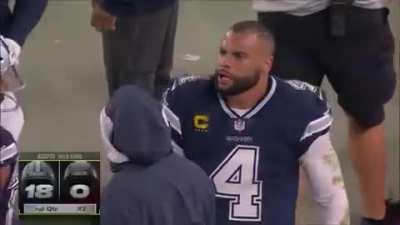 Dak losing he's shit after Maher misses the conversion again