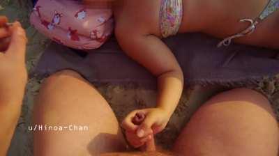 Too shy to undress, brave enough to jerk off