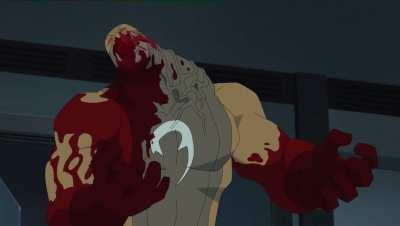 This scene is so much more gruesome in the show holy shit