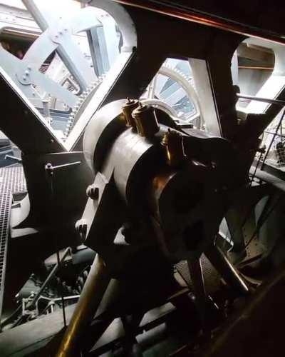 massive engine that drove a propellor