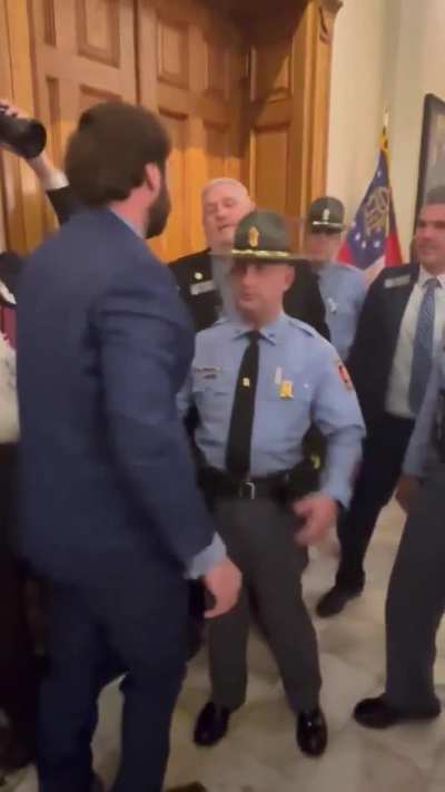 Georgia State Senator thrown down and arrested after defying ban orders