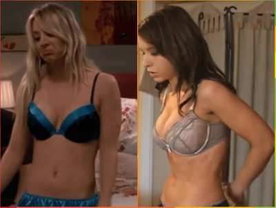 Kaley Cuoco  vs Lacey chabert 