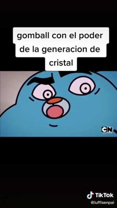 Gumball con el poder de la generación de cristal