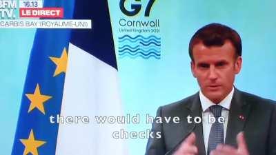 Macron on Boris Johnson and the Northern Ireland Protocol