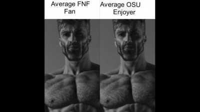 both games are great. OSU is better for improvement and fnf is a good starter pack for knowing the basics
