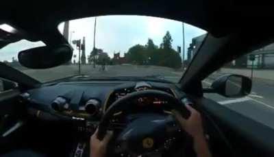 How!? POV guy crashes a Ferrari 812
