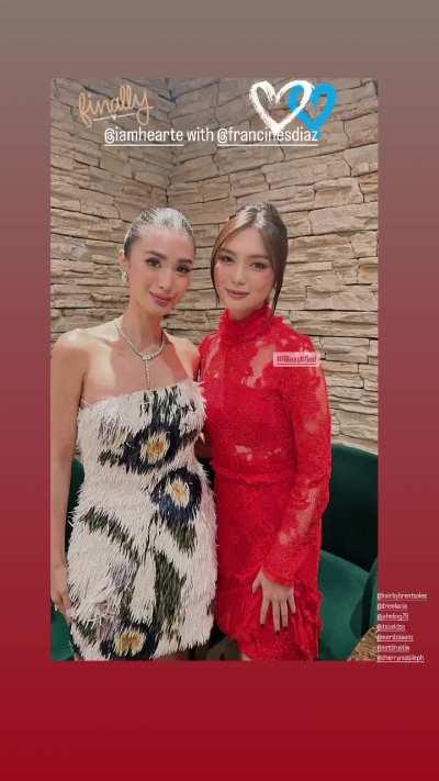 Heart Evangelista & Francine Diaz 