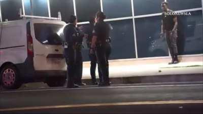 Cops accidentally apprehend the wrong person and the media gets involved to help the innocent man out