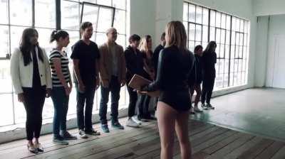 Chloe Moretz with a paddle