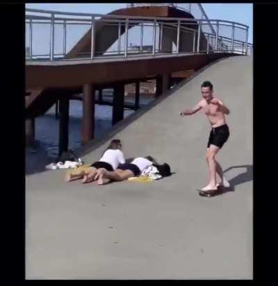 Ouch he is in great pain