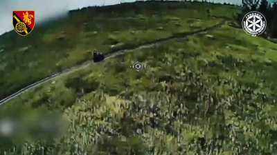 Ukrainian 45th Artillery Brigade took out Russian soldiers on motorbikes and ATVs in the Siversk direction. 16.09.2025