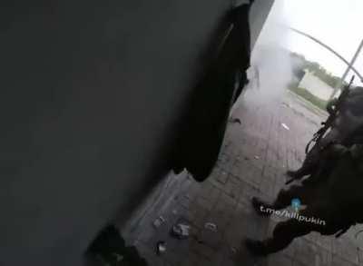 Ukrainian soldiers fighting in Severodonetsk