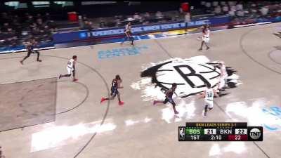 [Highlight] Kevin Durant swats Aaron Nesmith and lays it up in the other end with a no look pass from Harden